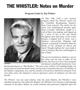 THE WHISTLER: Notes on Murder Simpson, Tom Brown, Britt Wood, Jeanne Bates, Lawrence Dobkin