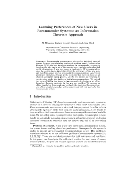 Learning Preferences of New Users in Recommender Systems: an Information Theoretic Approach
