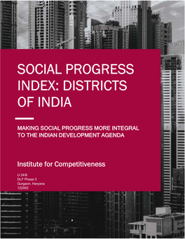 Social Progress Index: Districts of India