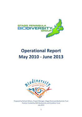 2010-2013 Operational Report