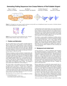 Generating Folding Sequences from Crease Patterns of Flat-Foldable Origami