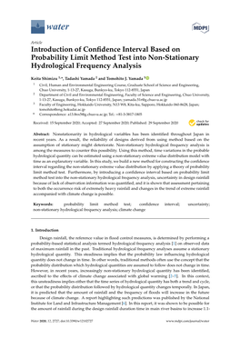 Introduction of Confidence Interval Based on Probability Limit Method