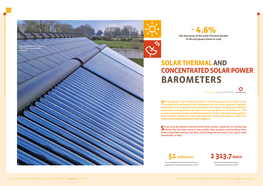 Solar Thermal and Concentrated Solar Power Barometers 1 – EUROBSERV’ER –JUIN 2017 – EUROBSERV’ER BAROMETERS POWER SOLAR CONCENTRATED and THERMAL SOLAR