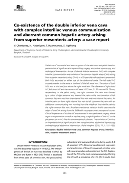 Co-Existence of the Double Inferior Vena Cava with Complex Interiliac