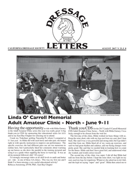 Linda O' Carroll Memorial Adult Amateur Clinic