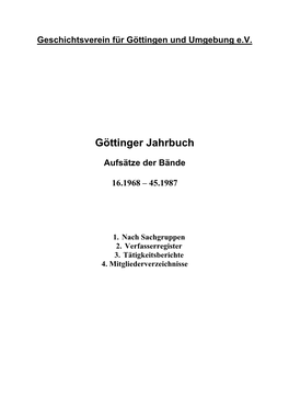 Göttinger Jahrbuch