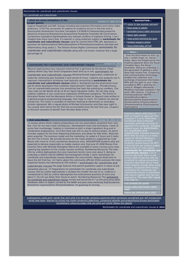 Worksheets for Coordinate and Subordinate Clauses for Coordinate and Subordinate