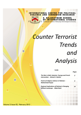 Counter Terrorist Trends and Analysis