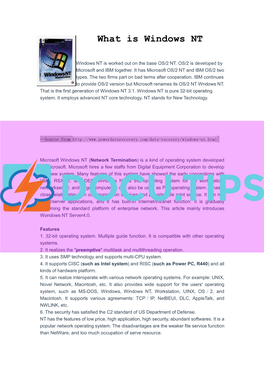 What Is Windows NT