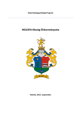 HELESFA Község Önkormányzata