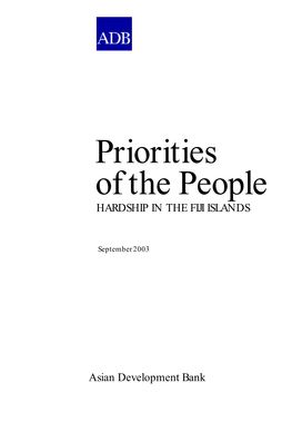 Priorities of the People: Hardship in the Fiji Islands