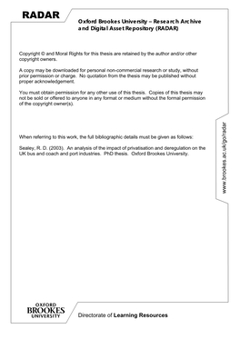 Sealey 2003 Analysis