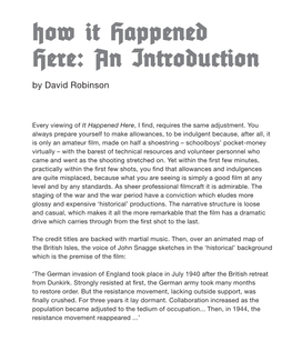 An Introduction by David Robinson