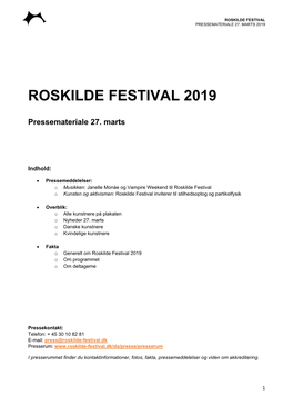 Roskilde Festival 2019