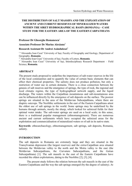 The Distribution of Salt Massifs and The