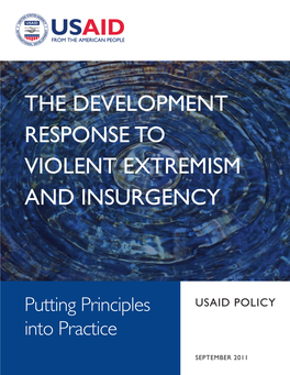 The Development Response to Violent Extremism and Insurgency