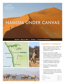 2021 Namibia Under Canvas