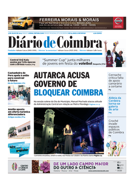 Autarca Acusa Governo De Bloquear Coimbra