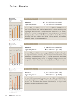 ANNUAL REPORT 2007 Business Overview