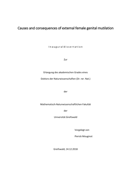 Causes and Consequences of External Female Genital Mutilation