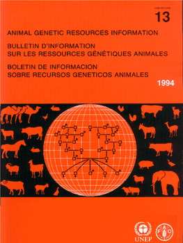 Animal Genetic Resources Information Bulletin 10, 9-32