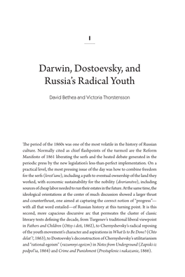 Darwin, Dostoevsky, and Russia's Radical Youth