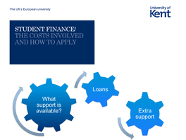 University of Kent Accommodation Living Cost Loan Maximum Amounts for 2019/20