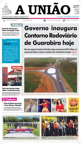 Governo Inaugura Contorno Rodoviário De Guarabira Hoje