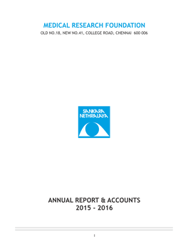 Annual Report & Accounts 2015