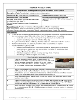 Bed Repositioning with Bed Sheet Slider System