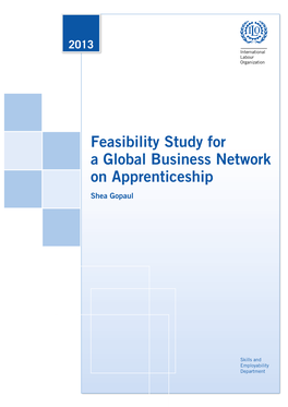 Feasibility Study for a Global Business Network on Apprenticeship Shea Gopaul