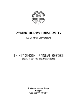 THIRTY SECOND ANNUAL REPORT (1St April 2017 to 31St March 2018)
