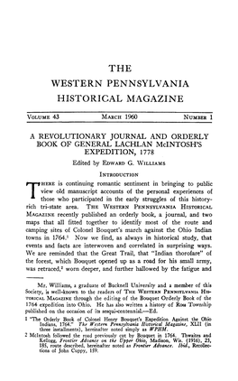 Western Pennsylvania Historical Magazine