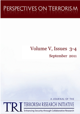 Perspectives on Terrorism, Volume 5, Issue