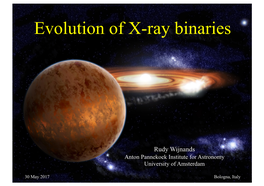 Lecture 3 Evolution of X-Ray Binaries.Pptx