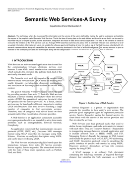 Semantic Web Services-A Survey