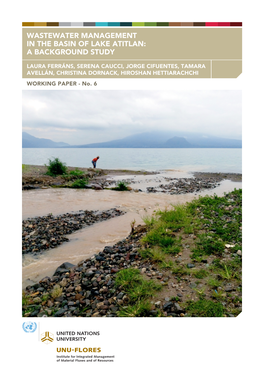 Wastewater Management in the Basin of Lake Atitlan: a Background Study