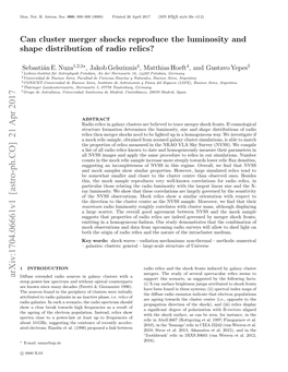 Arxiv:1704.06661V1 [Astro-Ph.CO]