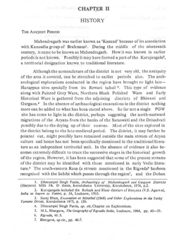 Mahendragarh Was Earlier Known As 'Kanaud' Because of Its Association with Kanaudia Group of Brahmansl• During the Middle of T