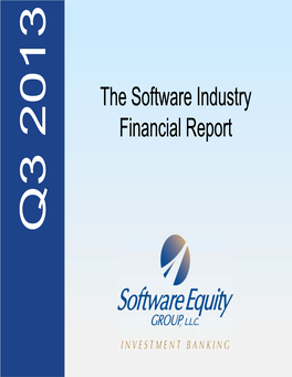 Software Industry Financial Report Contents