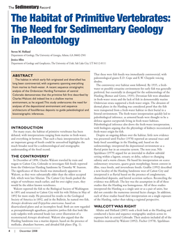 The Need for Sedimentary Geology in Paleontology