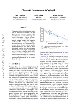 Phonotactic Complexity and Its Trade-Offs