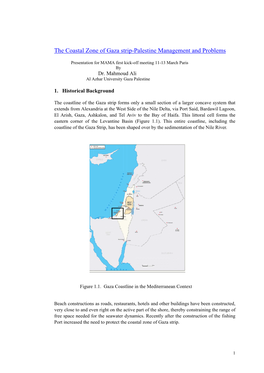 The Coastal Zone of Gaza Strip-Palestine Management and Problems