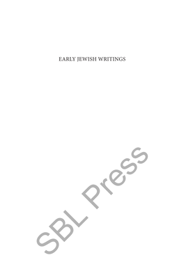 Early Jewish Writings