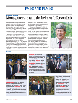 Montgomery to Take the Helm at Jefferson Lab