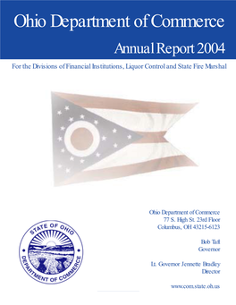 Annual Report 2004 for the Divisions of Financial Institutions, Liquor Control and State Fire Marshal
