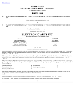 ELECTRONIC ARTS INC. (Exact Name of Registrant As Specified in Its Charter)