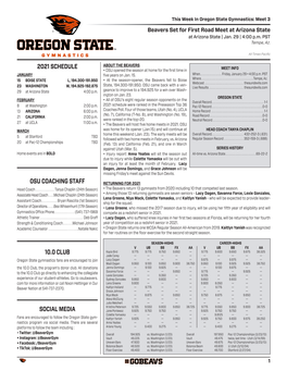 2021 Schedule 10.0 Club Social Media Osu Coaching Staff