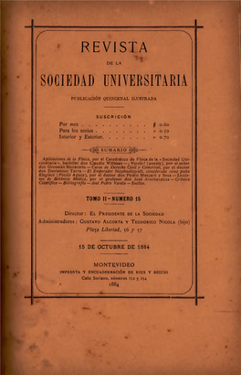 Revista # De La Sociedad Universitaria