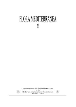 Flora Mediterranea 26